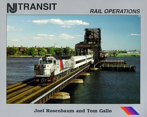 NJ Transit train crossing bridge